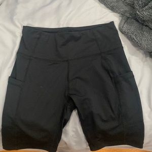 Black biker shorts